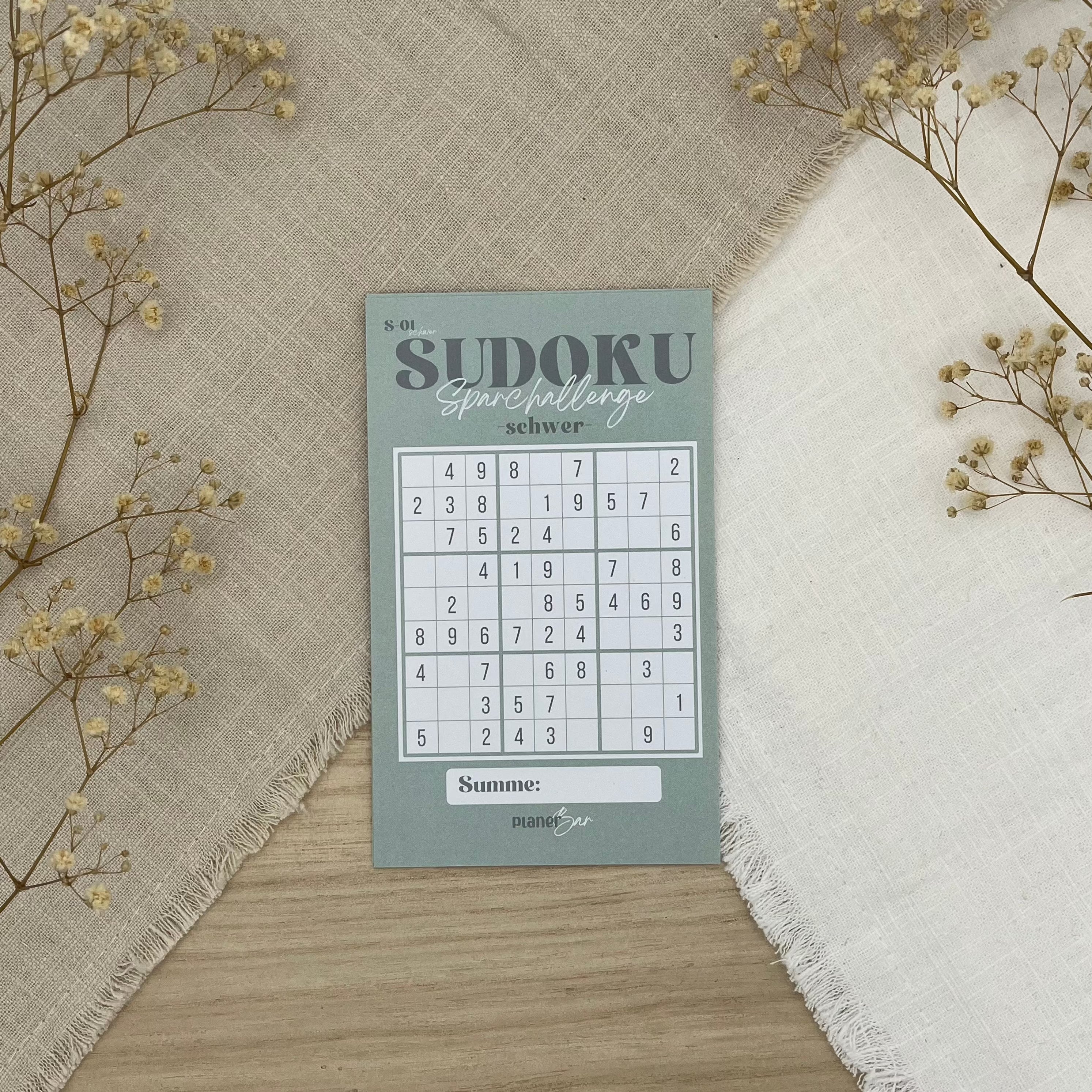 Hier zu sehen sind Sudoku Challenges.