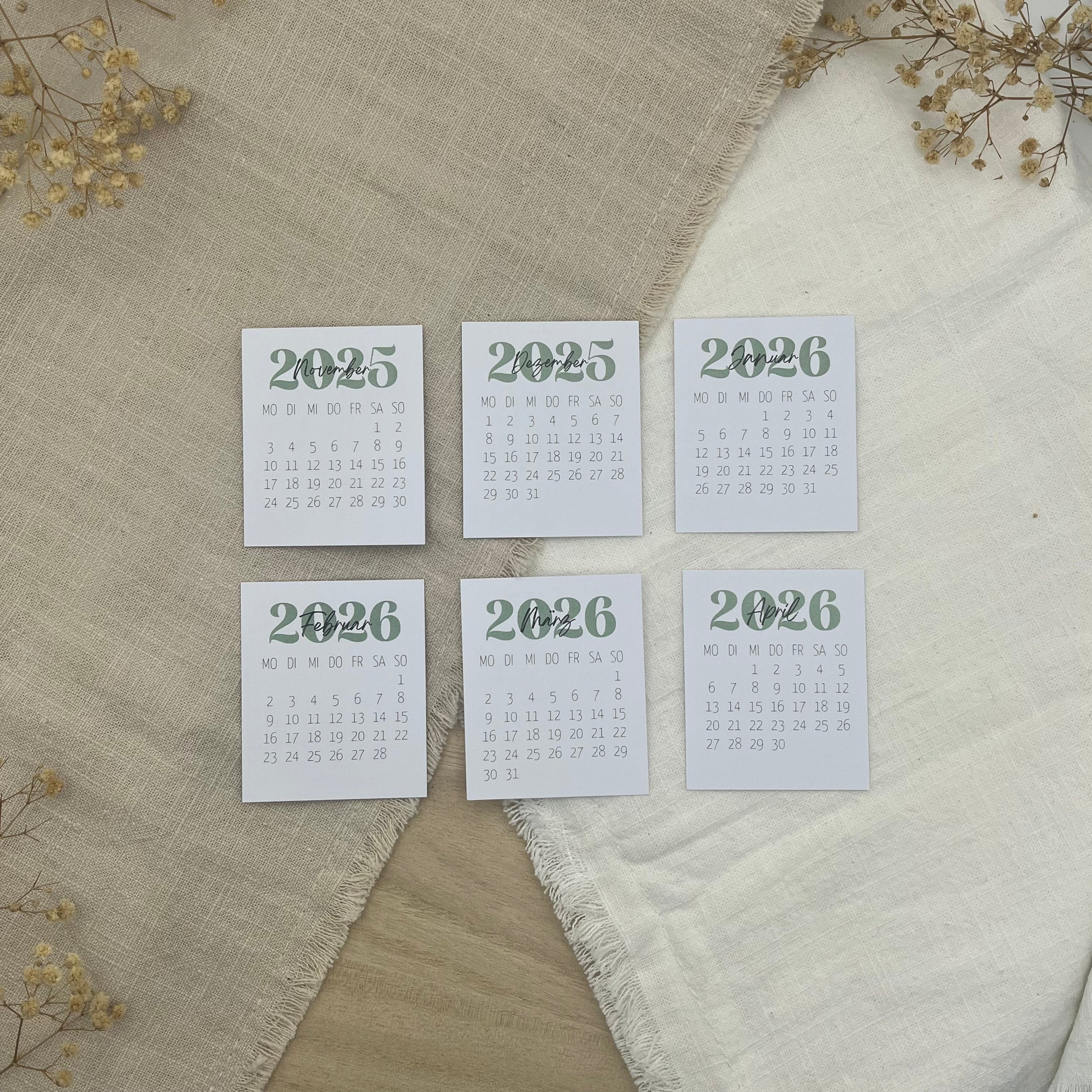 Kleine Monatskalender