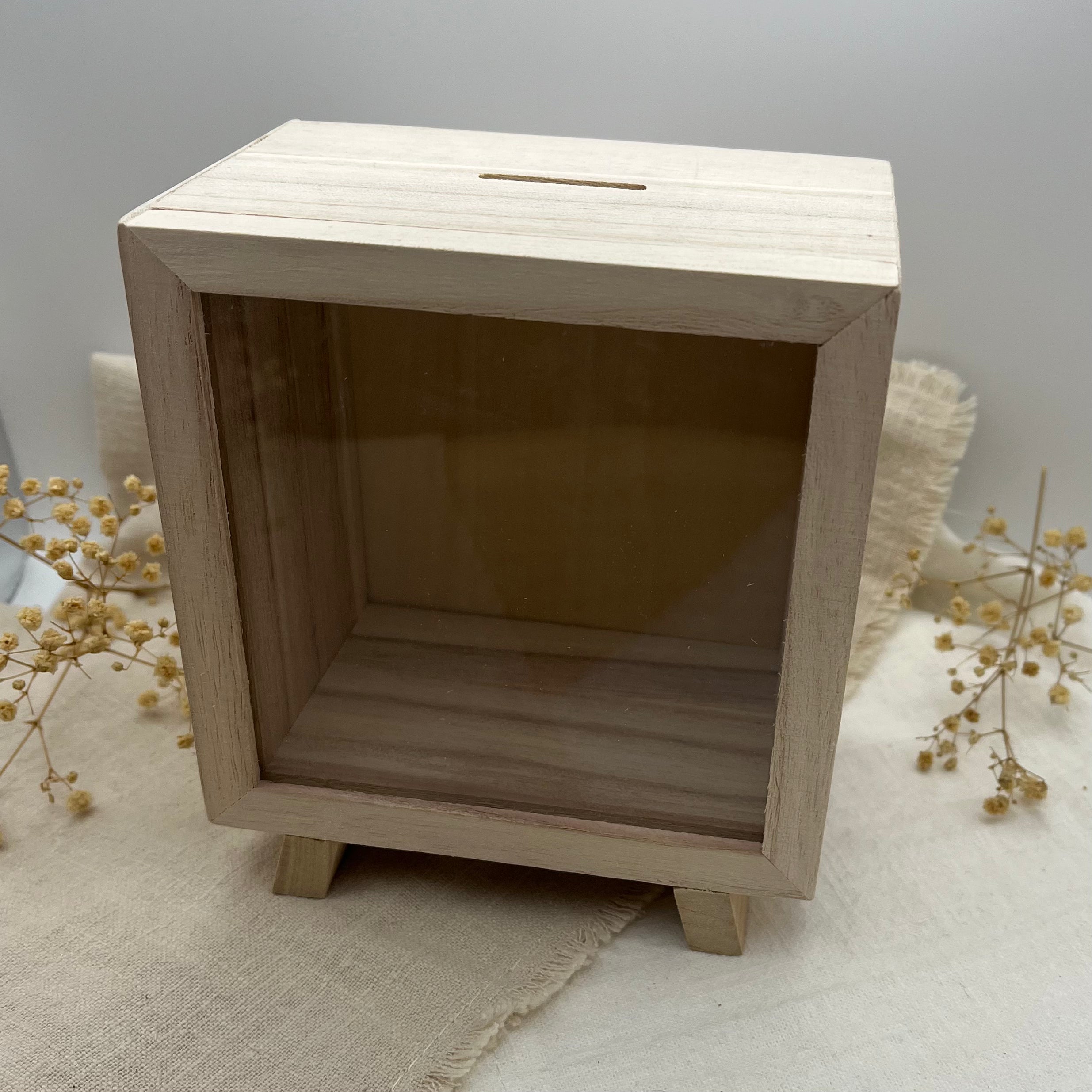 Sparbox aus Holz