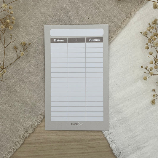 Budget Sheet