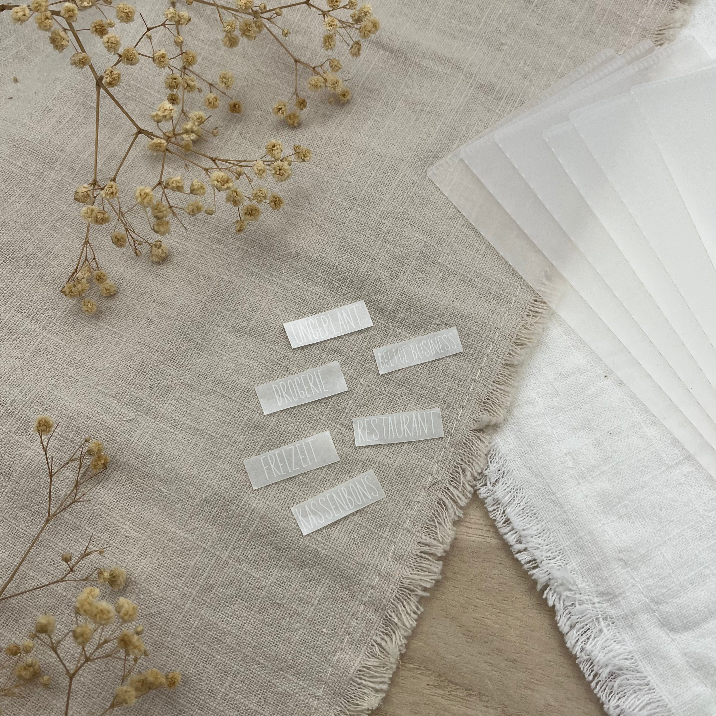 Schriftzugetiketten - A6 Mini (6 Stück)