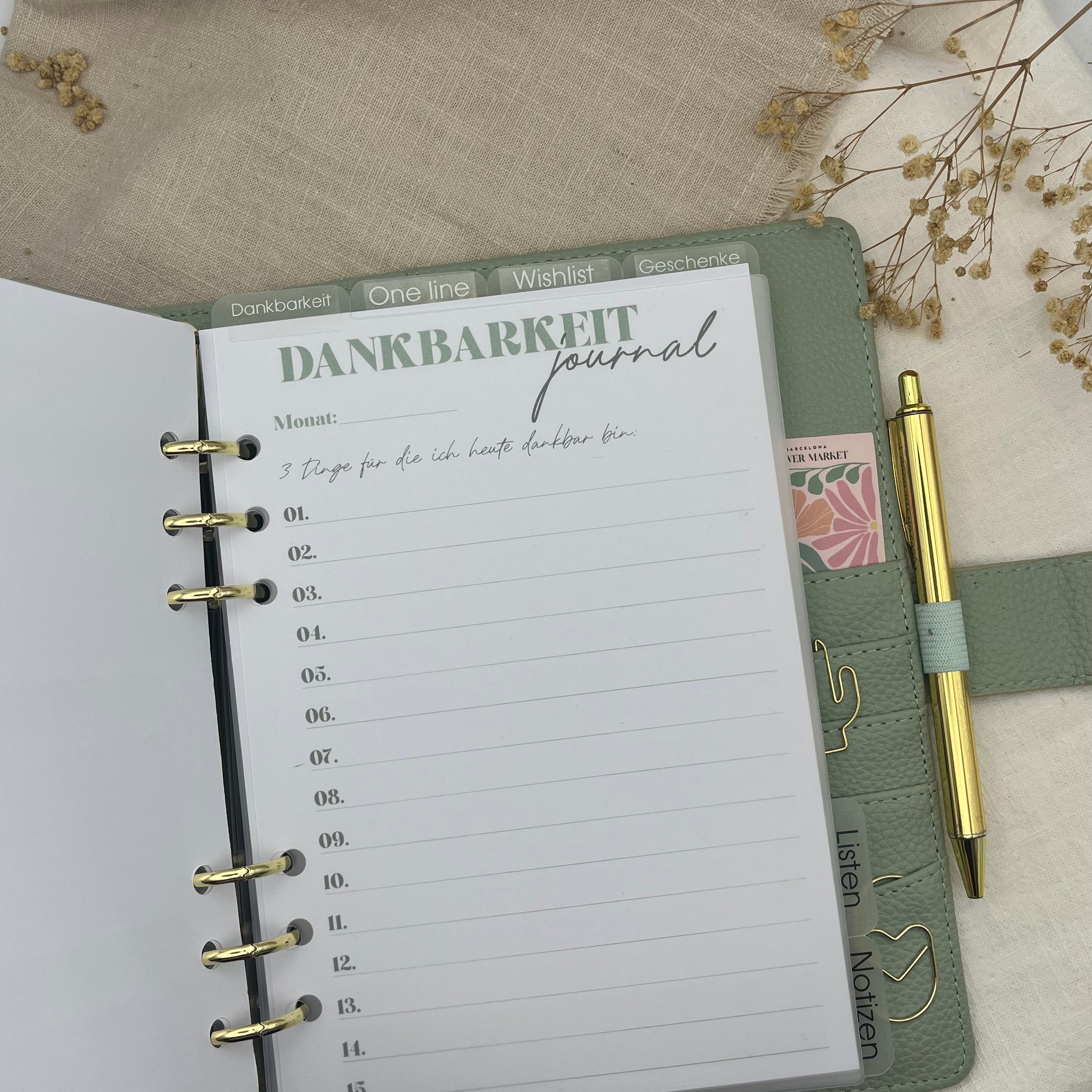 Register A5 - 4 Tabs oben