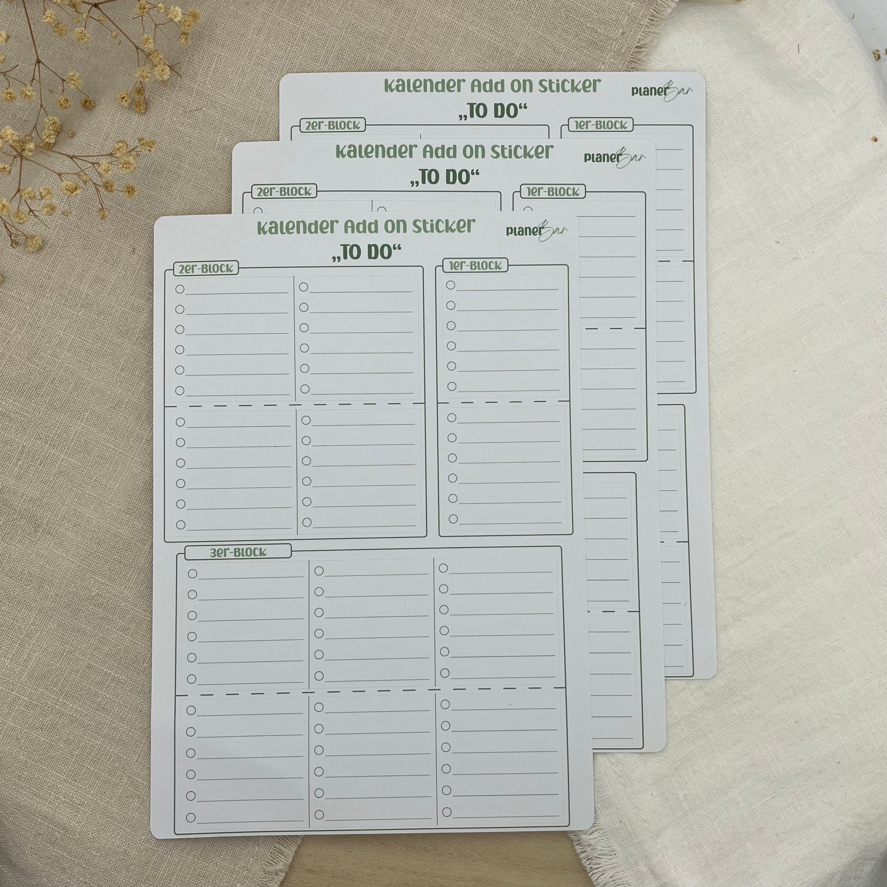 Kalender Add On Sticker - To Do