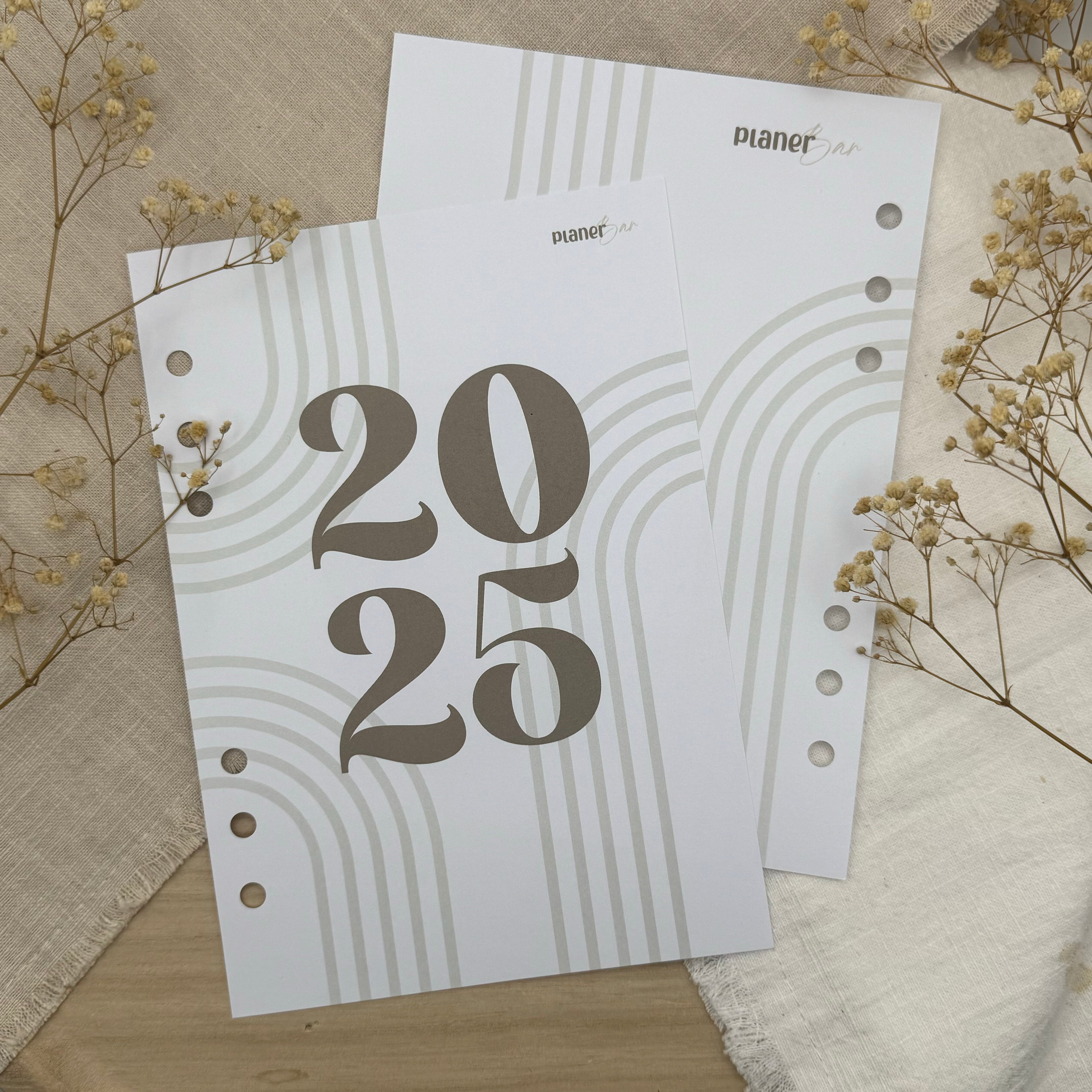 Kalender 2025 - Einlagen (Beige)