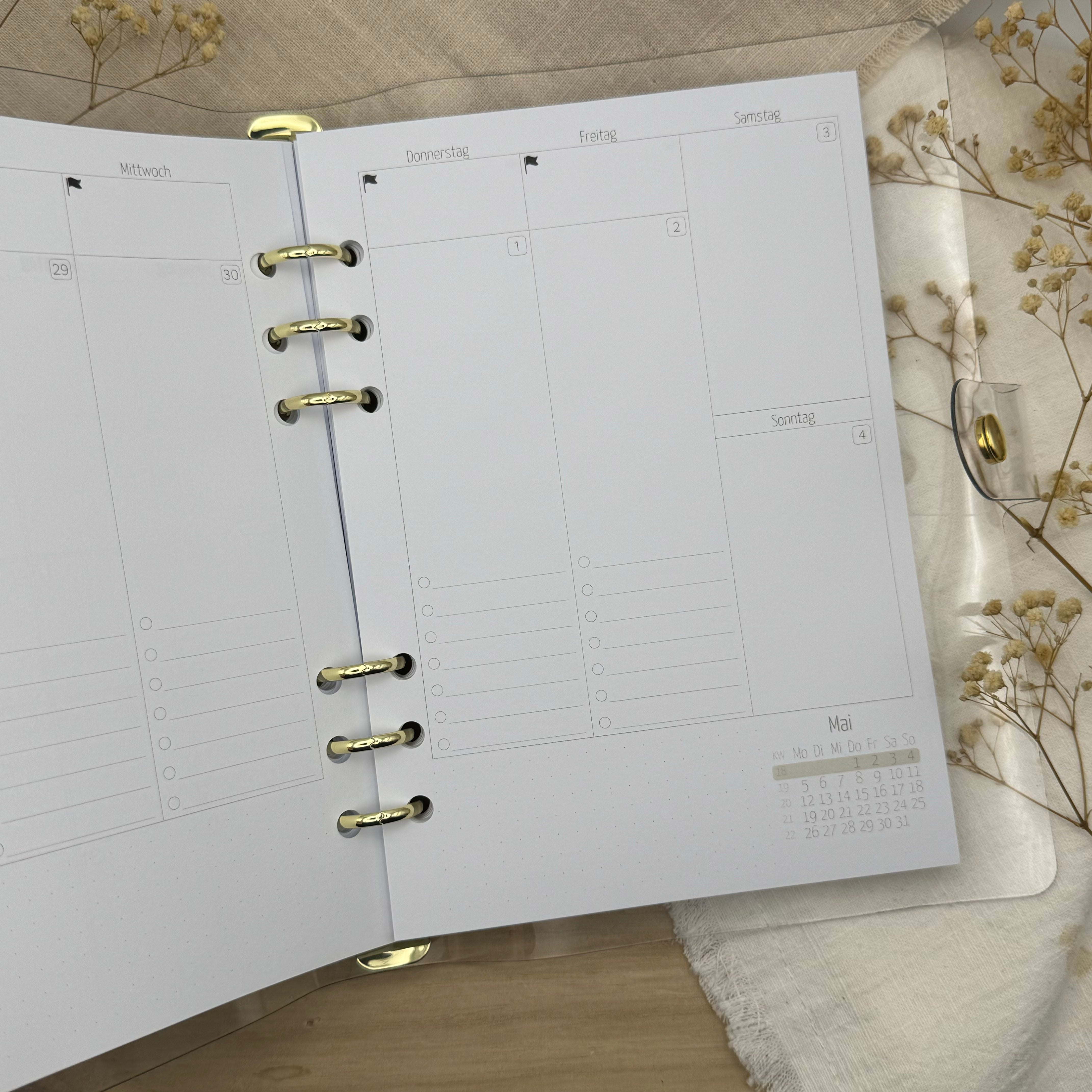 Kalender 2025 - Einlagen (Beige)