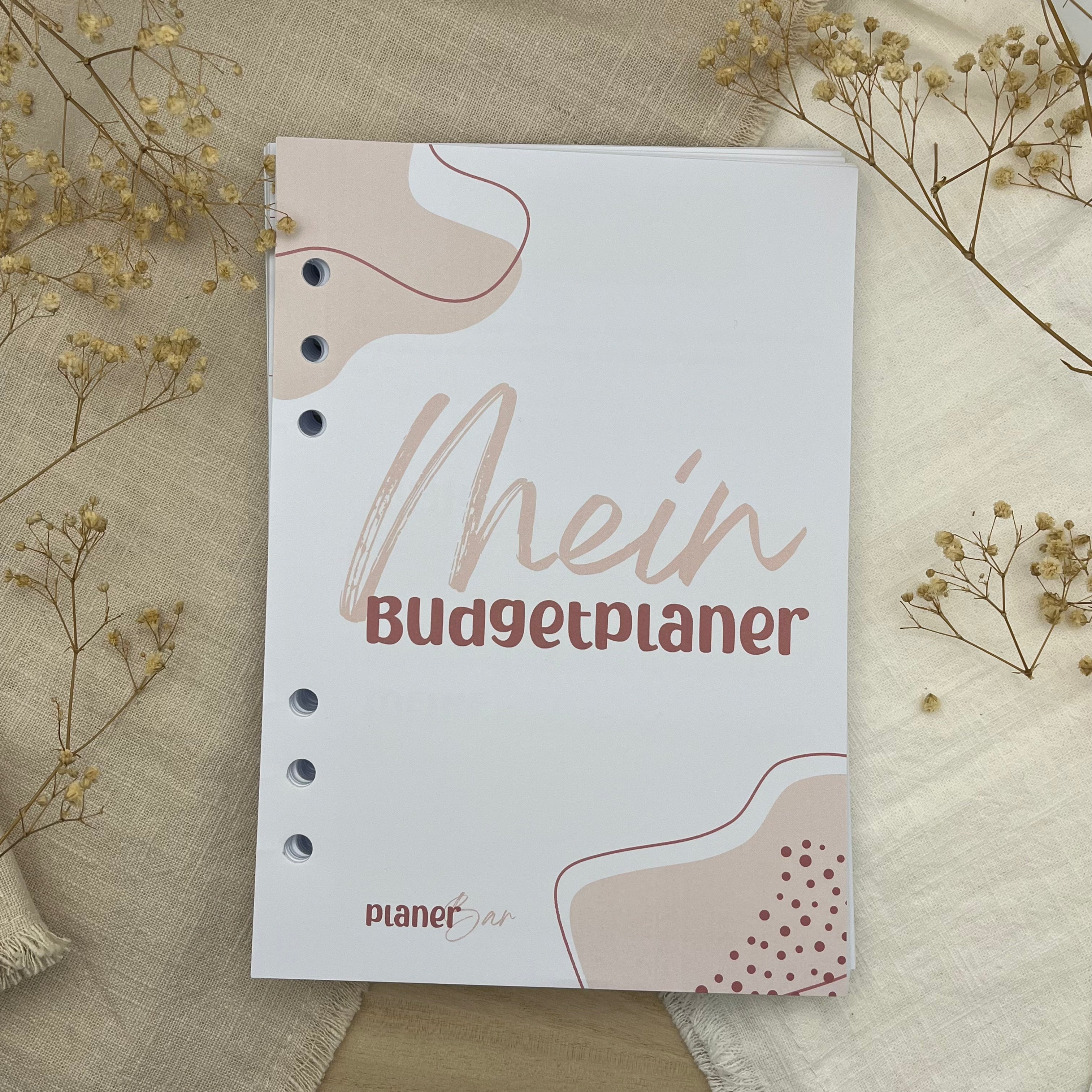 Budgetplaner Einlagen - Rosa Edition