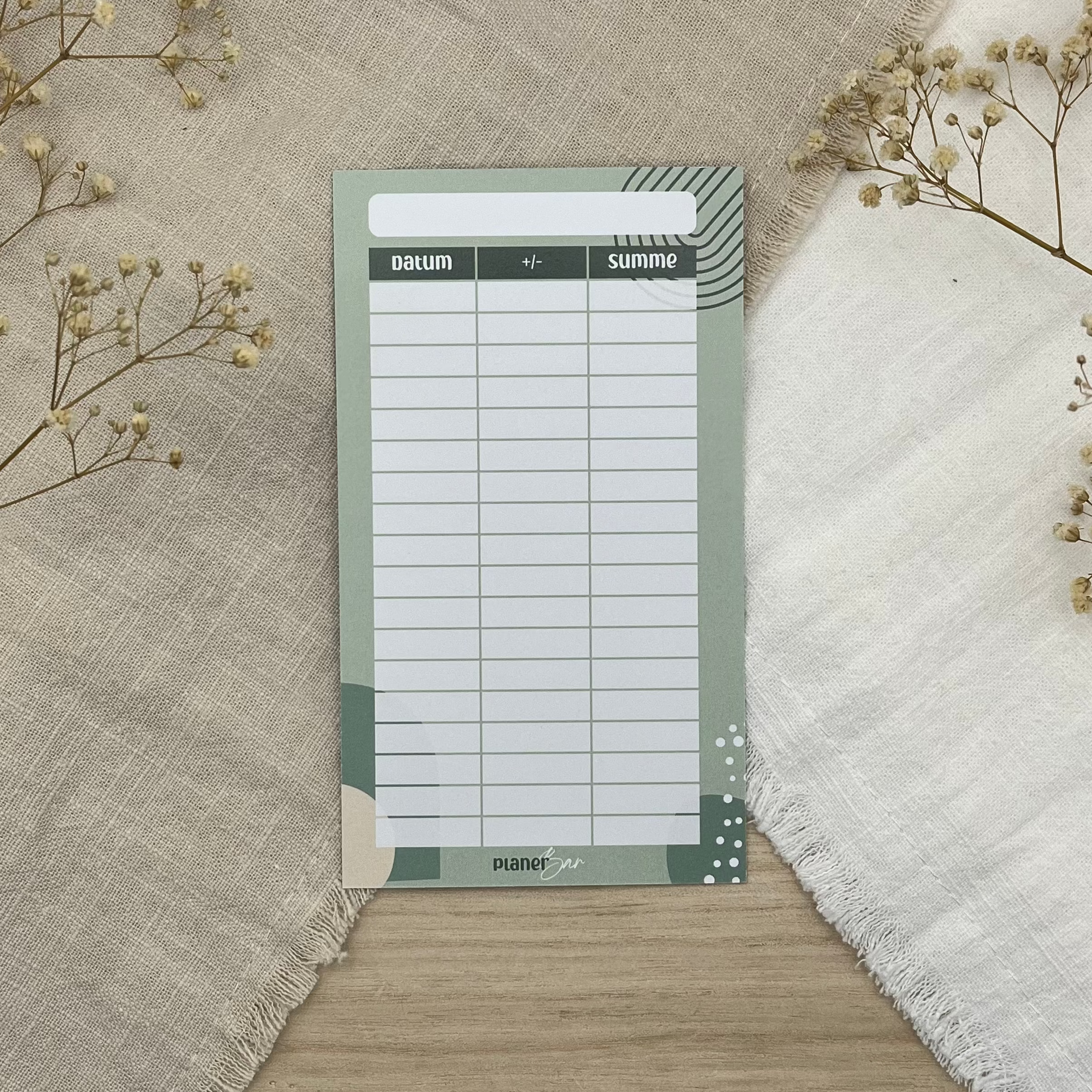 Budget Sheet