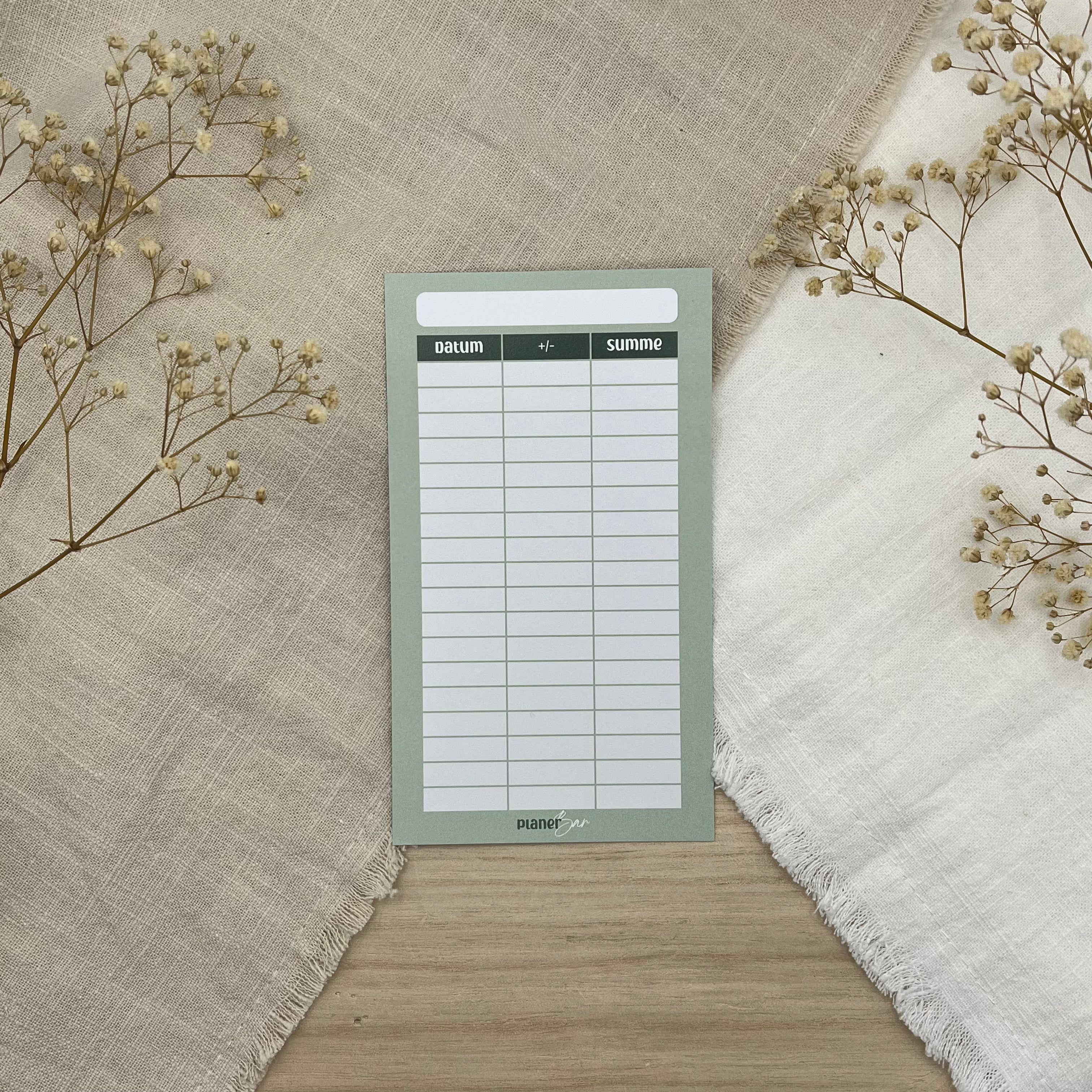 Budget Sheet