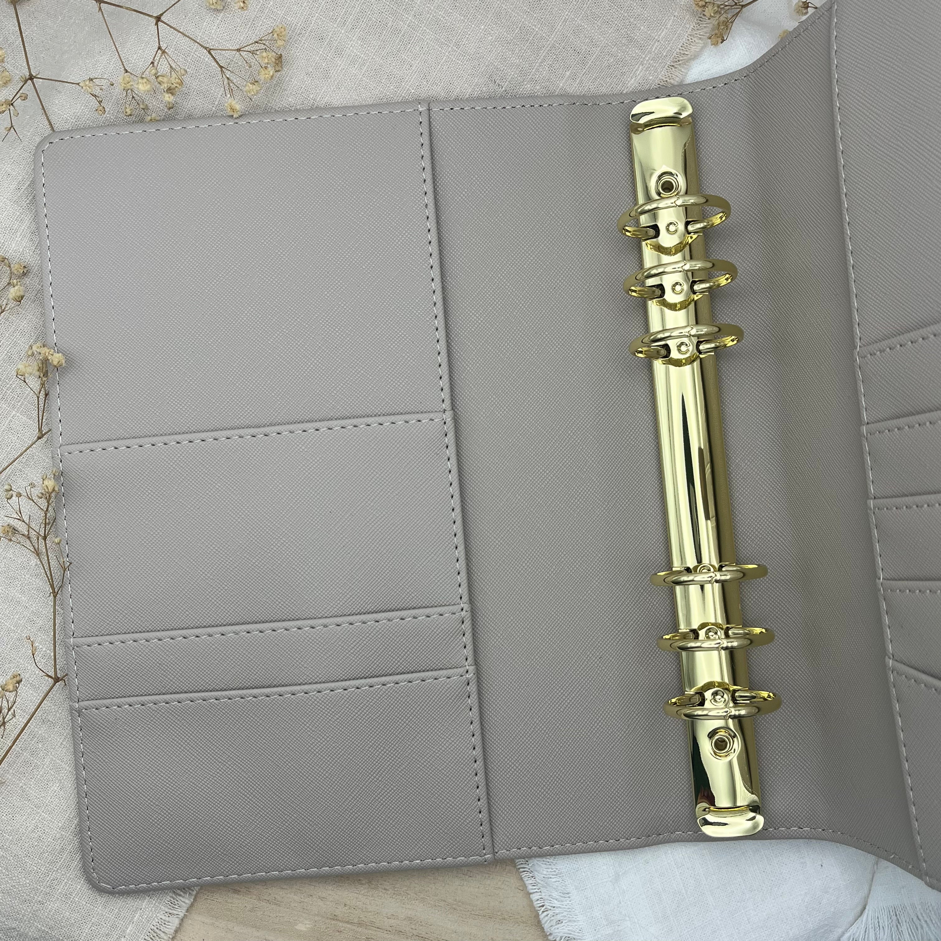A5 Premium Binder - Saffiano Coffee