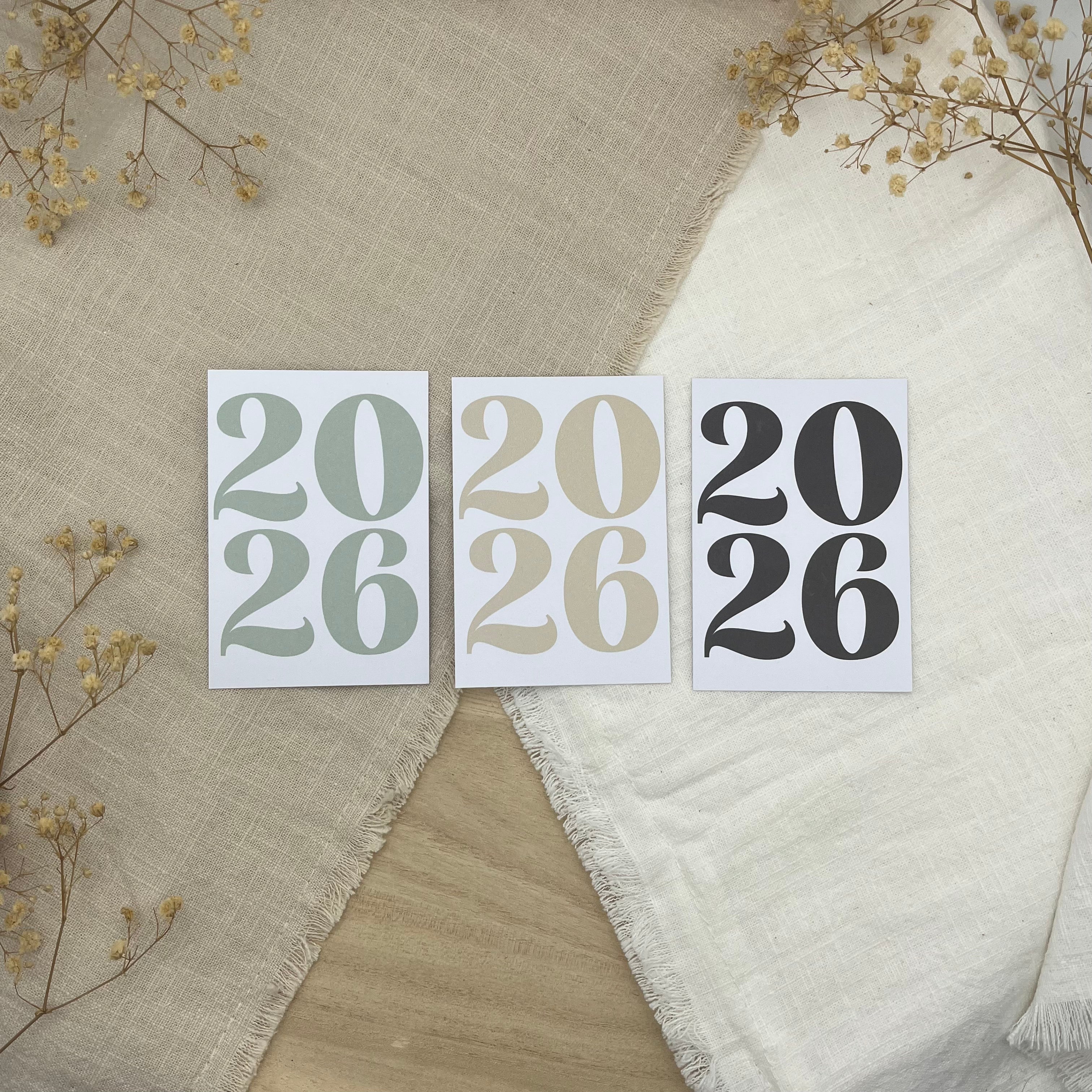 Einlegekarte "2026"