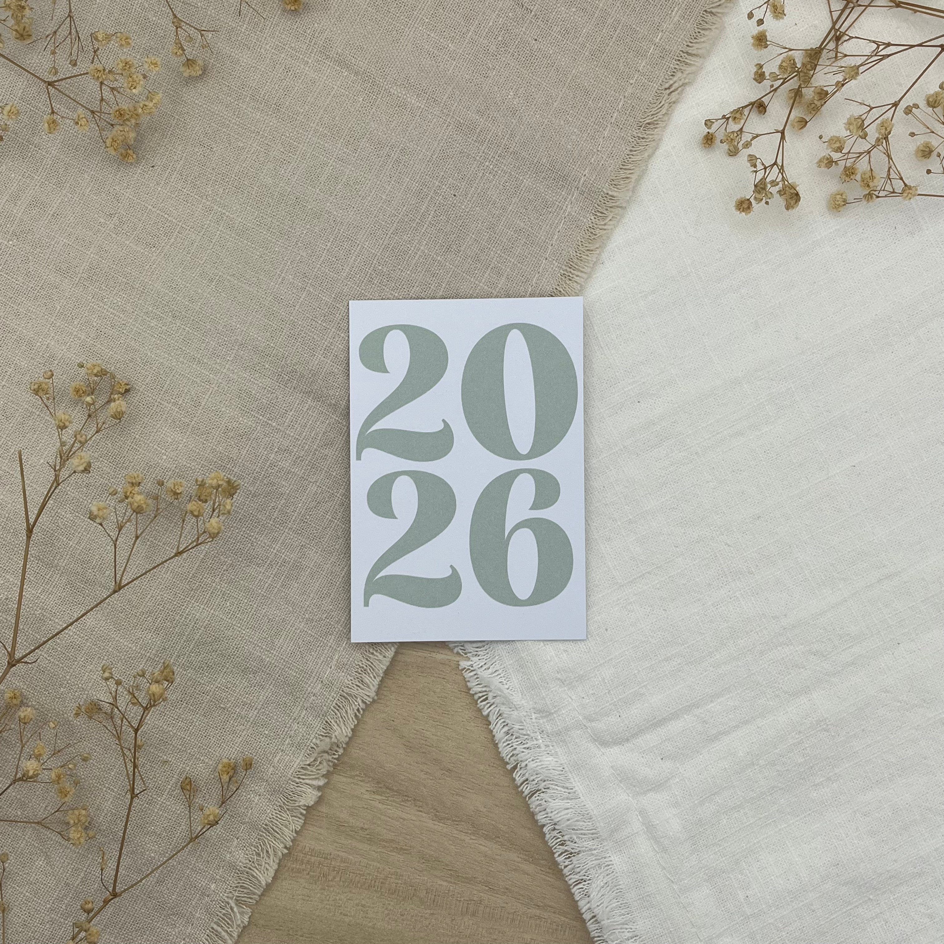 Einlegekarte "2026"