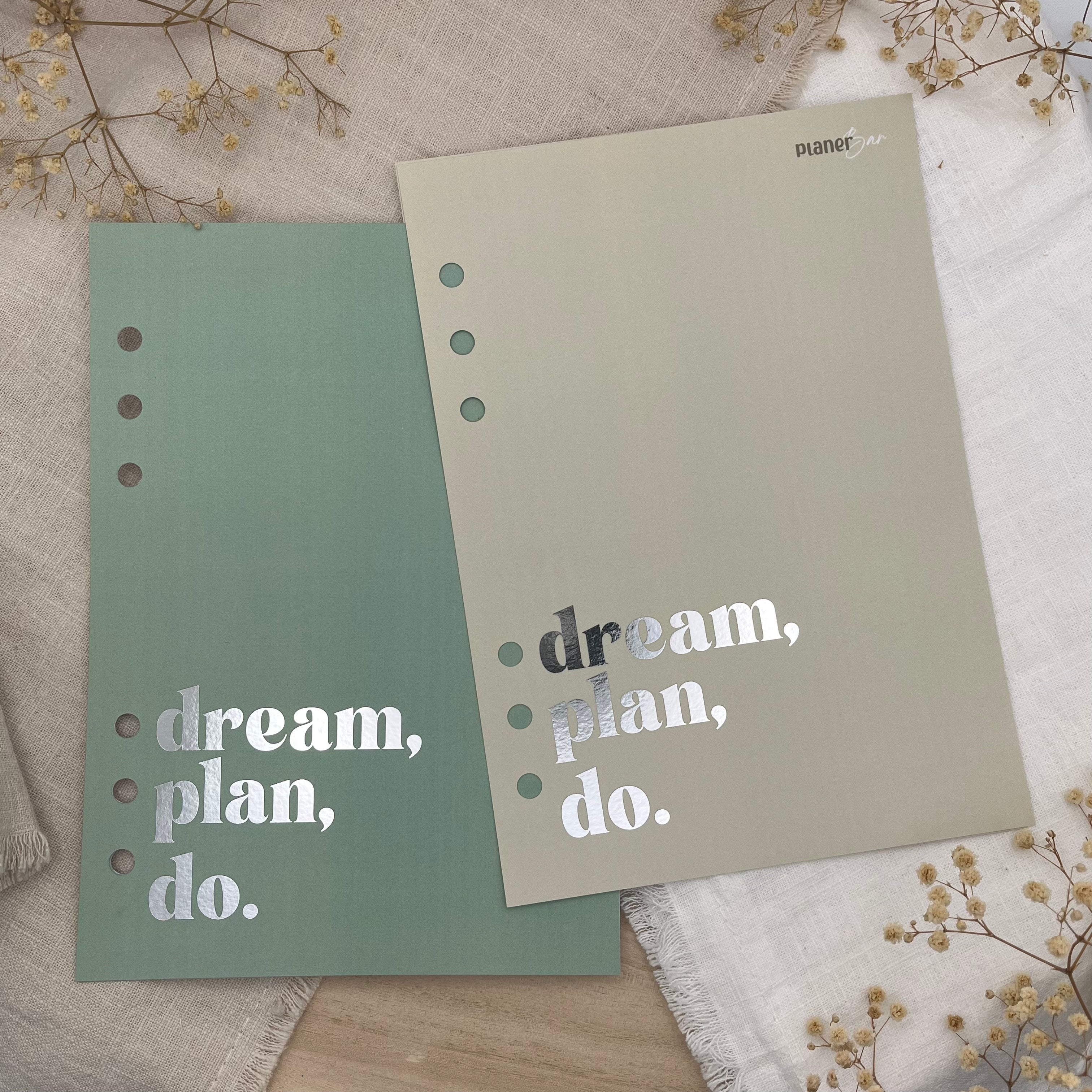 Wechselcover - dream, plan, do.