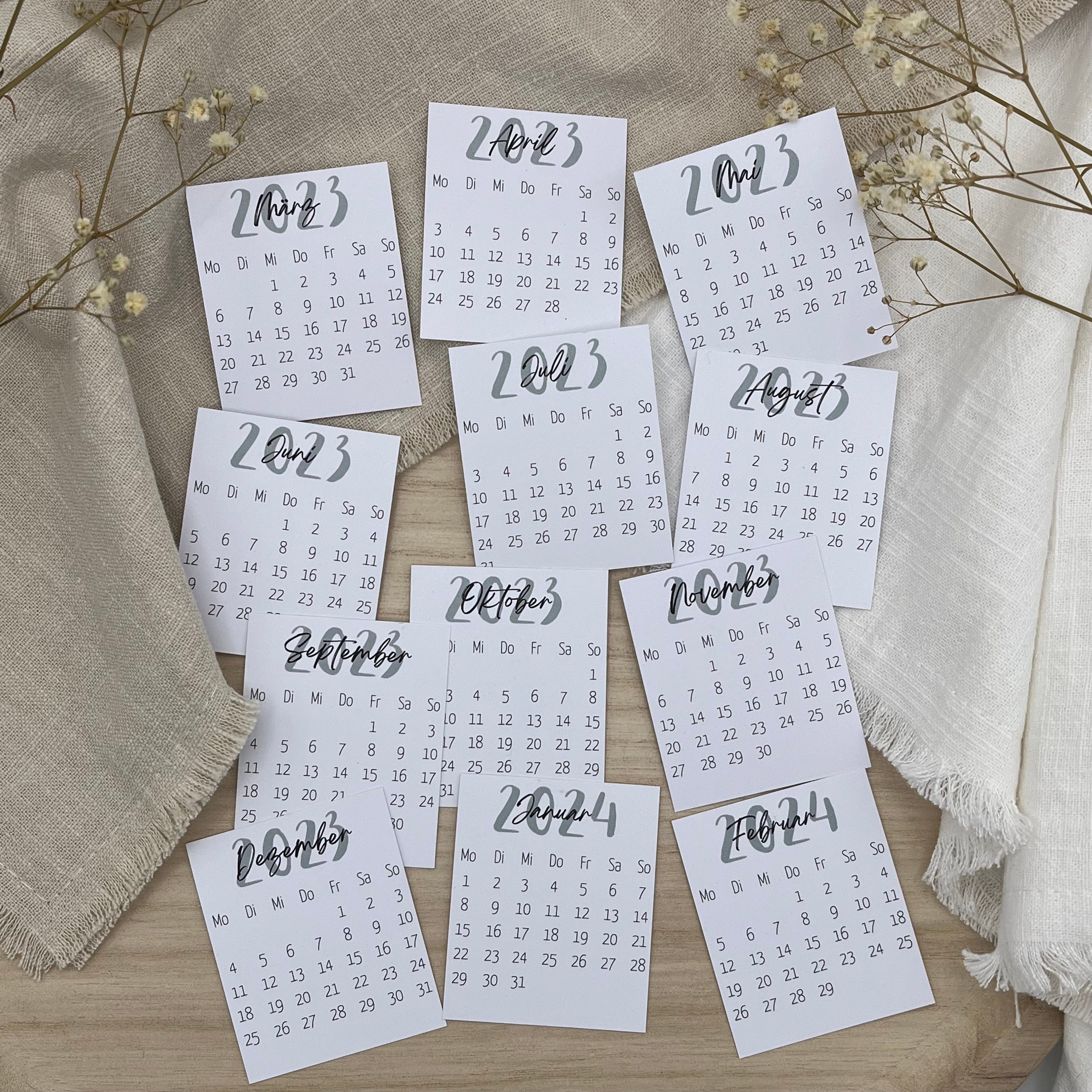 Kleine Monatskalender