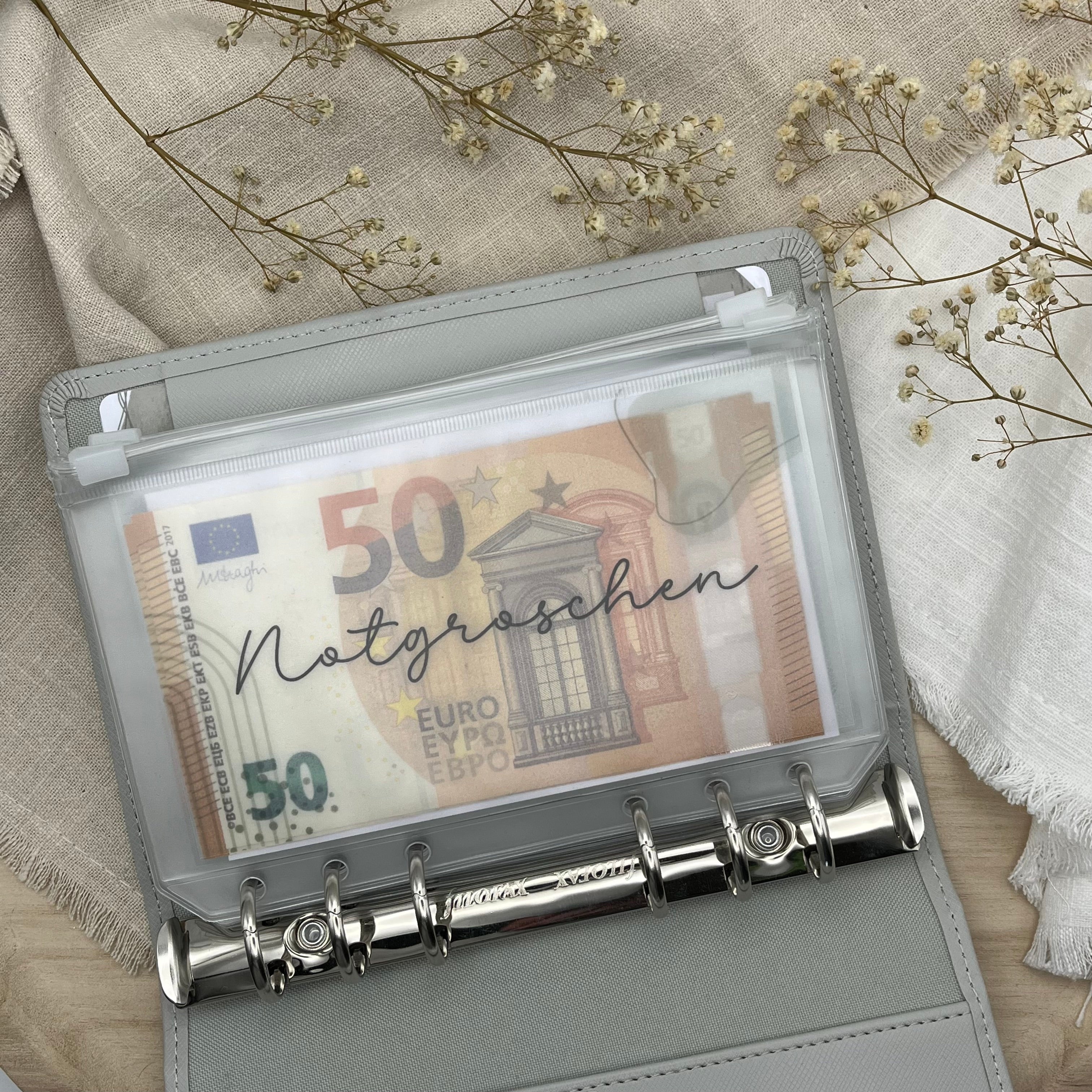 Transparente Dashboards mit Wunschaufschrift (laminiert)